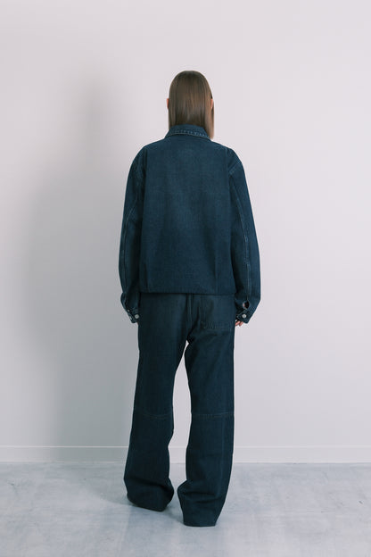 UTILITY JEAN JACKET - DARK BLUE