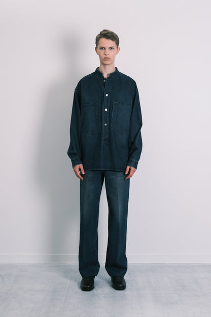 POPOVER WORK SHIRT - DARK BLUE