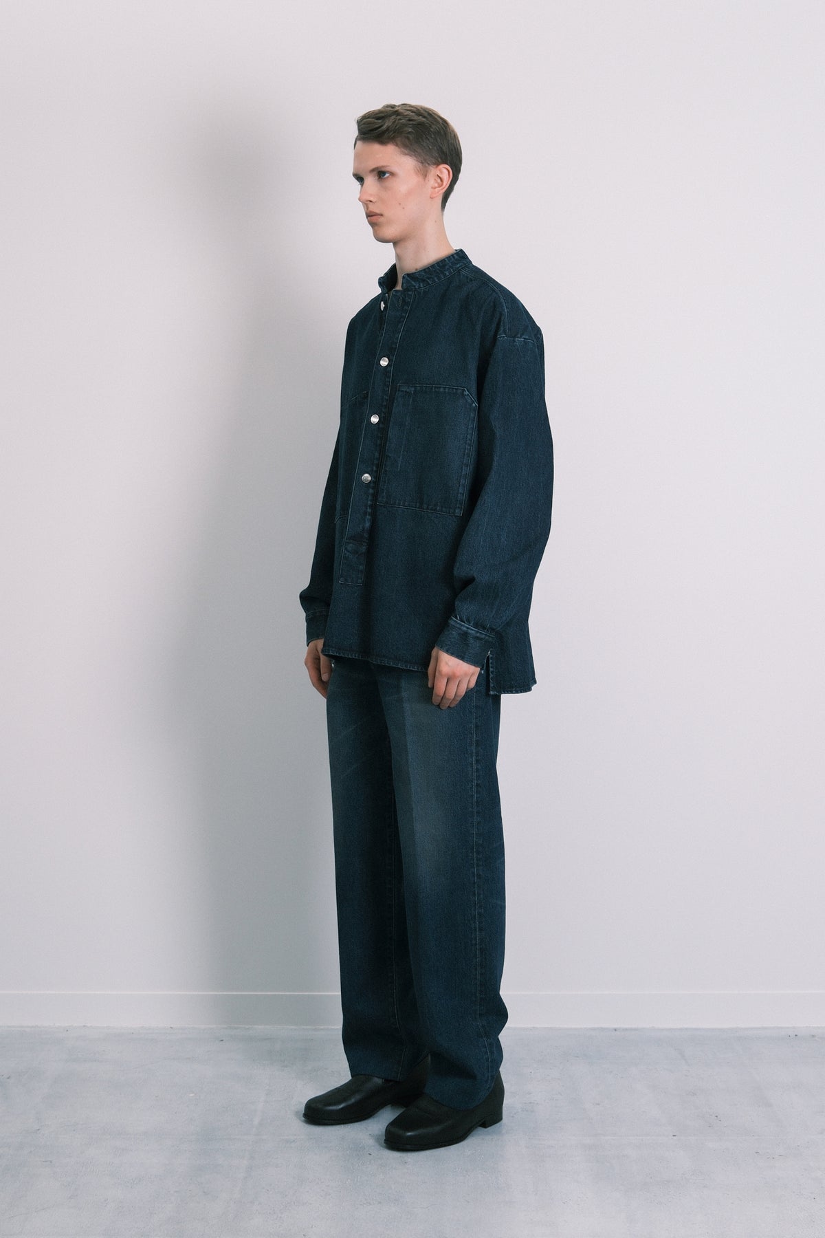 POPOVER WORK SHIRT - DARK BLUE