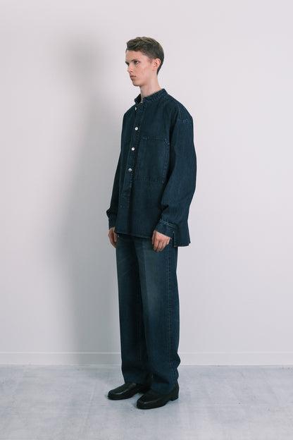 POPOVER WORK SHIRT - DARK BLUE