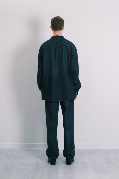 POPOVER WORK SHIRT - DARK BLUE