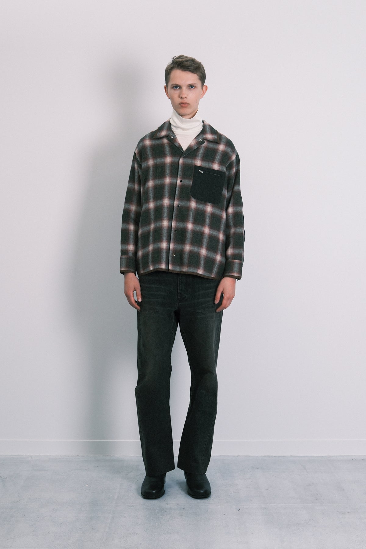 SHIRT JACKET - GREEN OMBRE