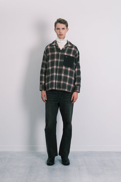 SHIRT JACKET - GREEN OMBRE
