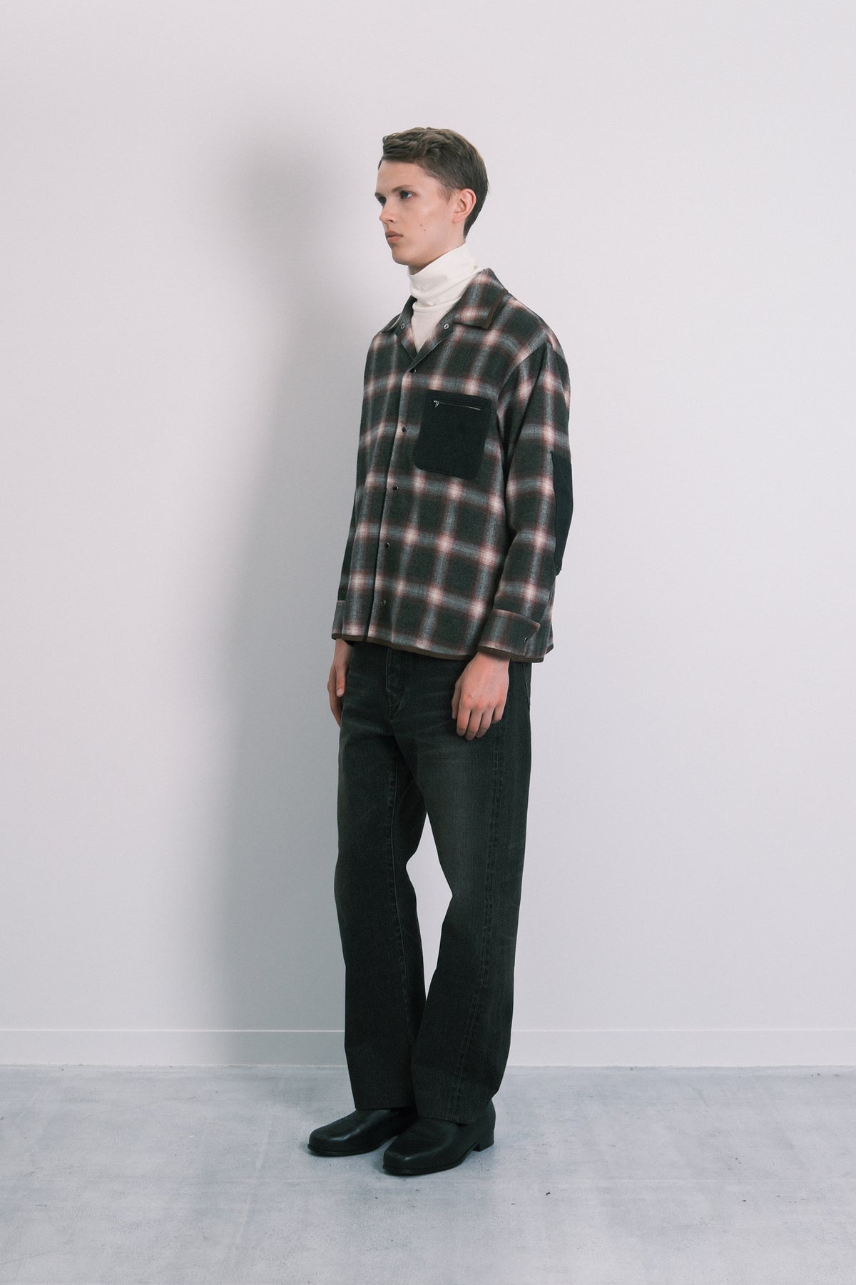 SHIRT JACKET - GREEN OMBRE
