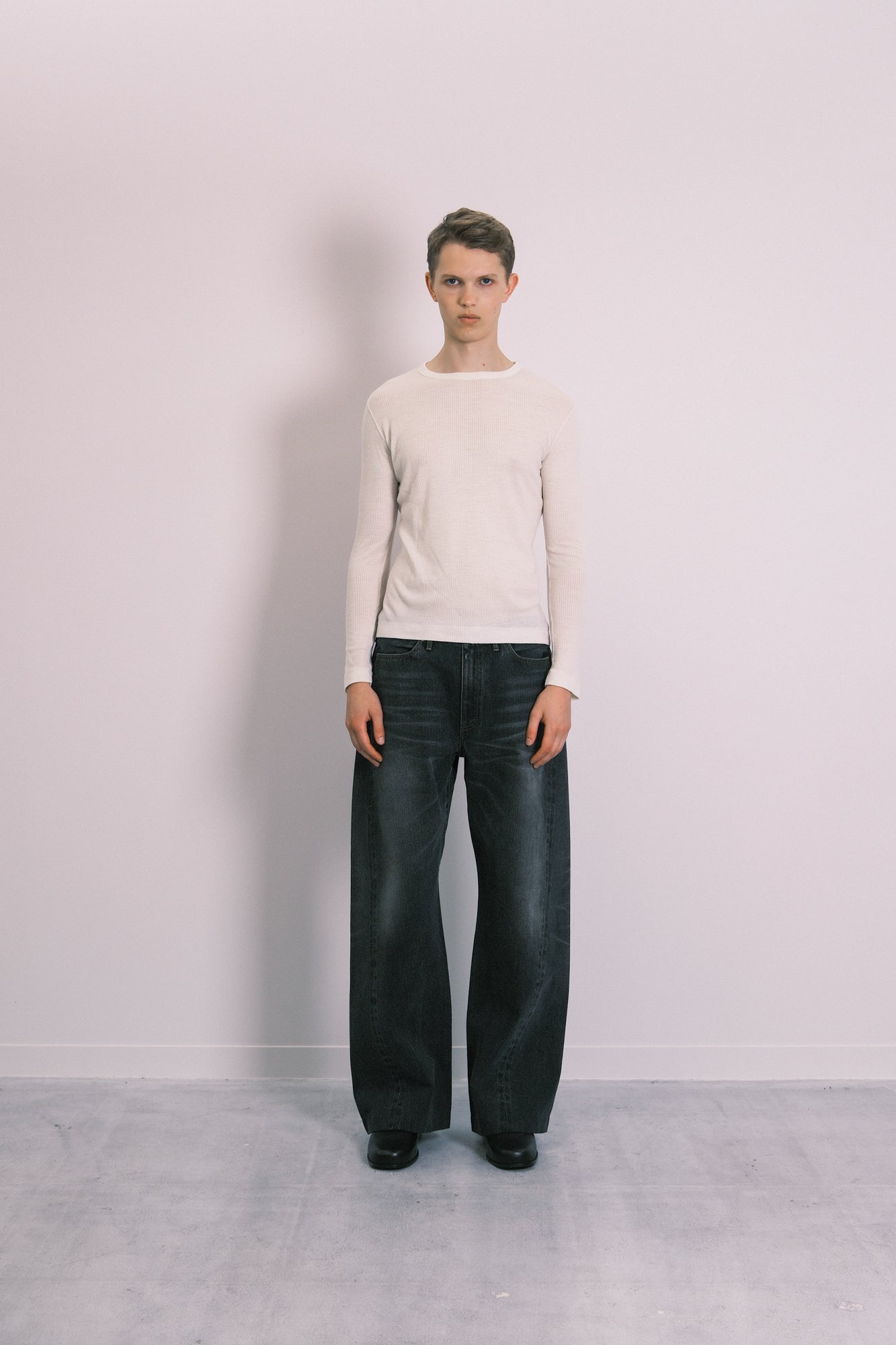 BOY JEAN TROUSERS - DARK GRAY