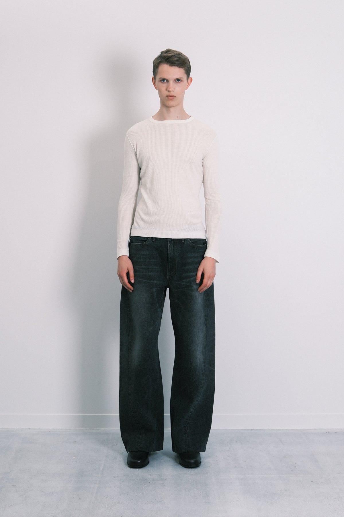 BOY JEAN TROUSERS - DARK GRAY