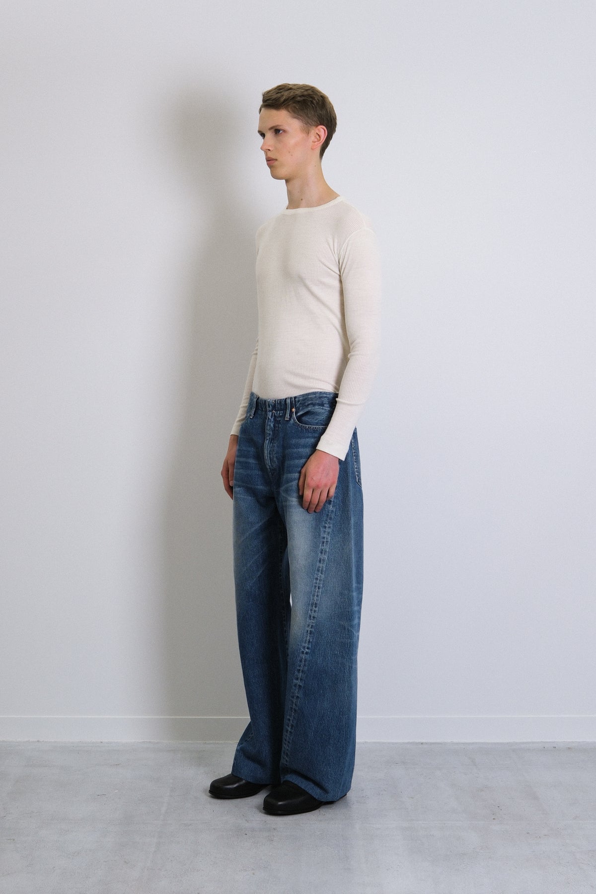 BOY JEAN TROUSERS - VINTAGE MID BLUE - TANAKA