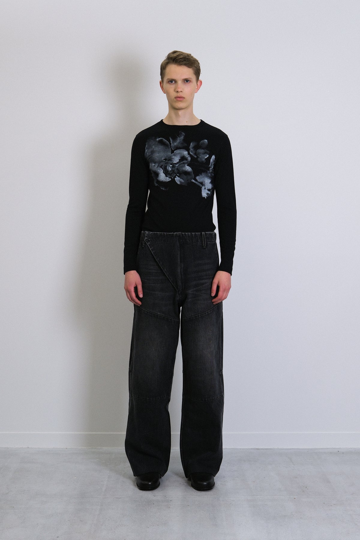 UTILITY JEAN TROUSERS - DARK GRAY