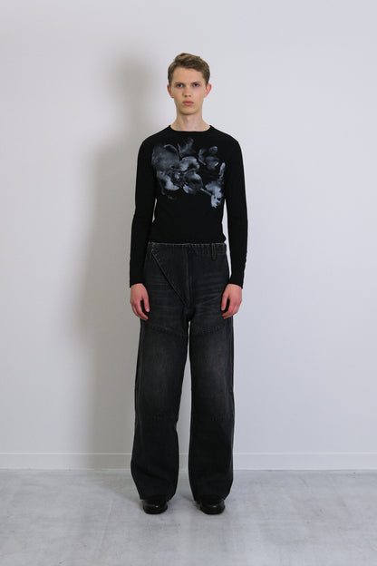 UTILITY JEAN TROUSERS - DARK GRAY