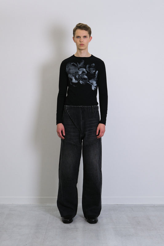 UTILITY JEAN TROUSERS - DARK GRAY