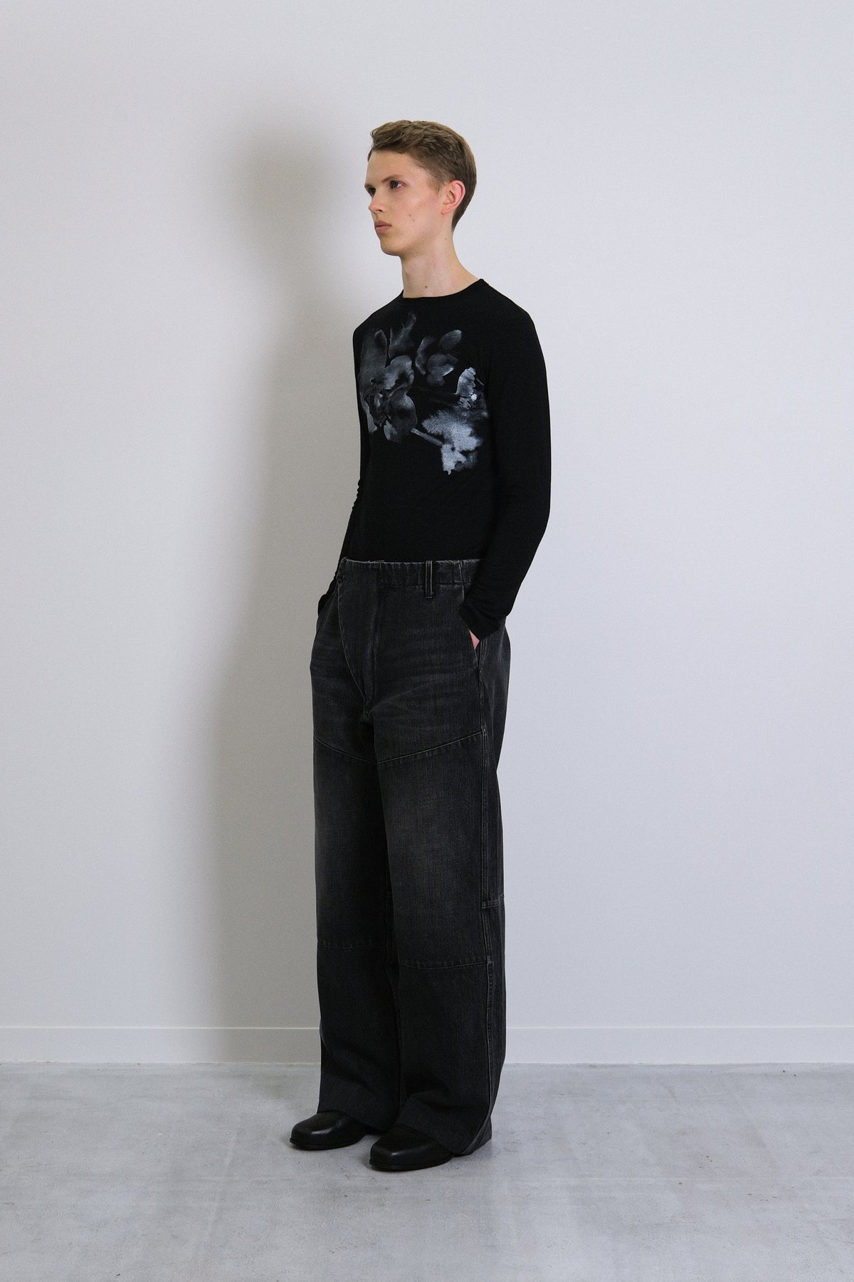 UTILITY JEAN TROUSERS - DARK GRAY