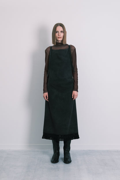 TURTLE NECK TEE - DARK BROWN - TANAKA