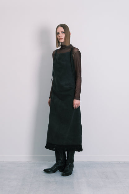 TURTLE NECK TEE - DARK BROWN - TANAKA