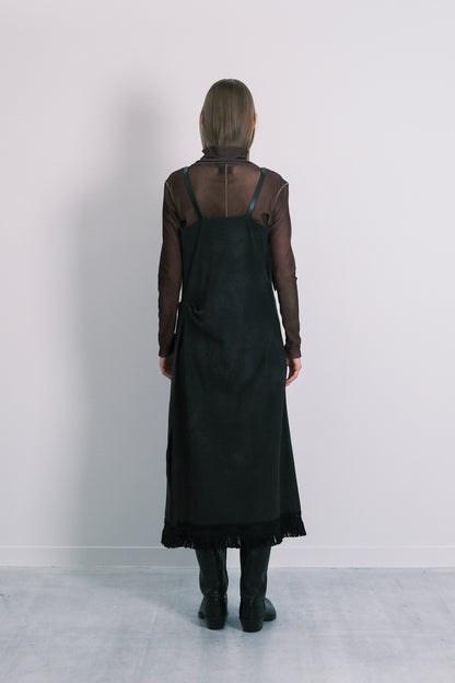 TURTLE NECK TEE - DARK BROWN - TANAKA