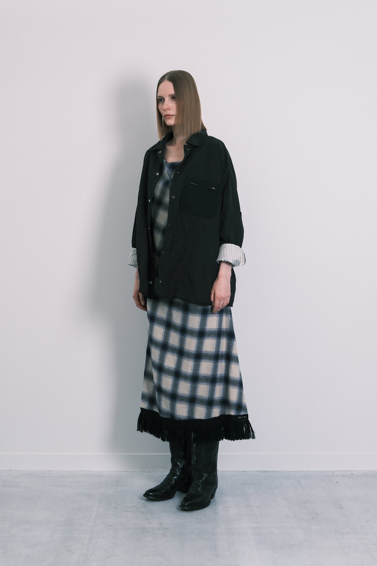 SHIRT JACKET - BLACK