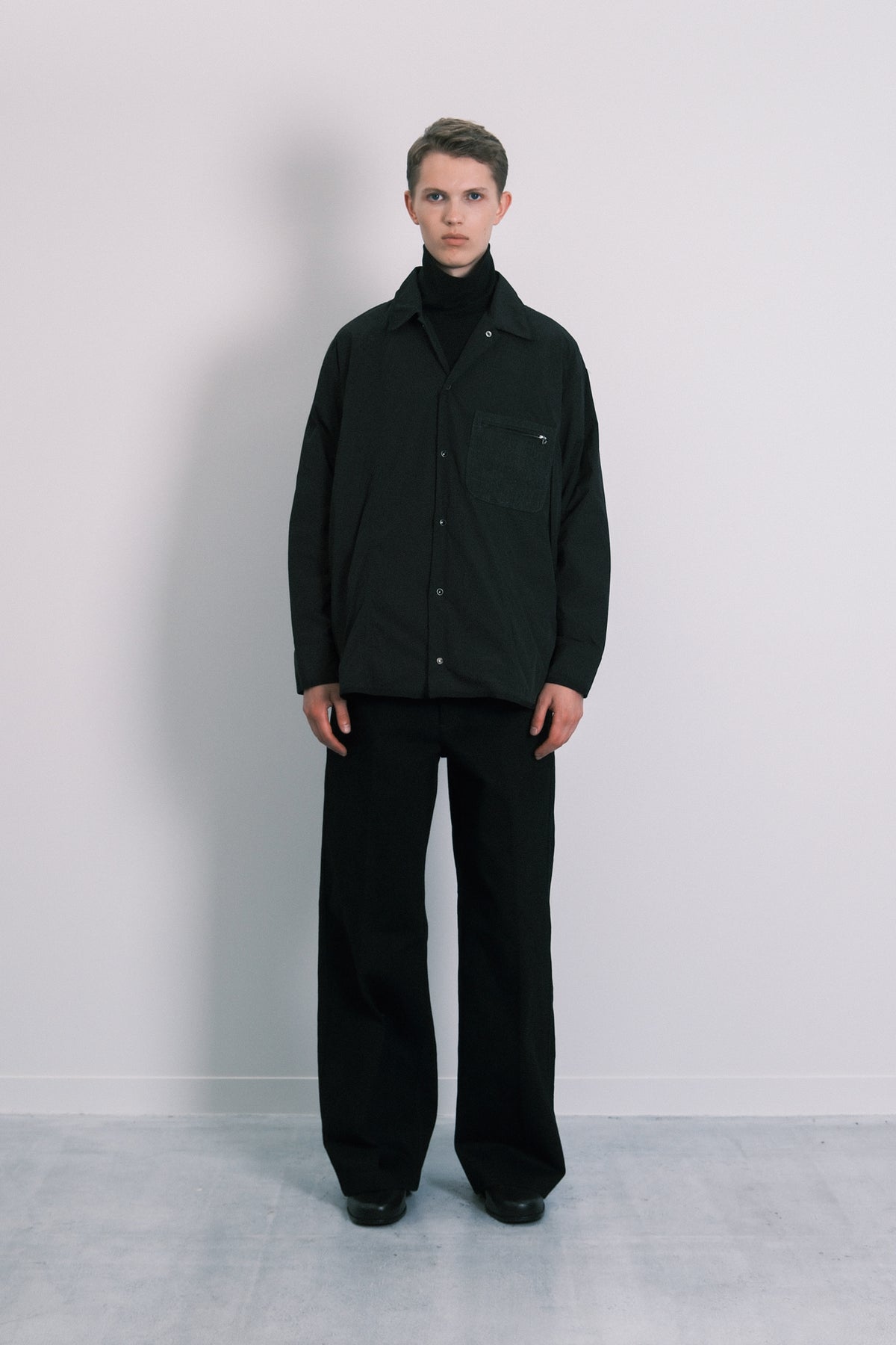 SHIRT JACKET - BLACK