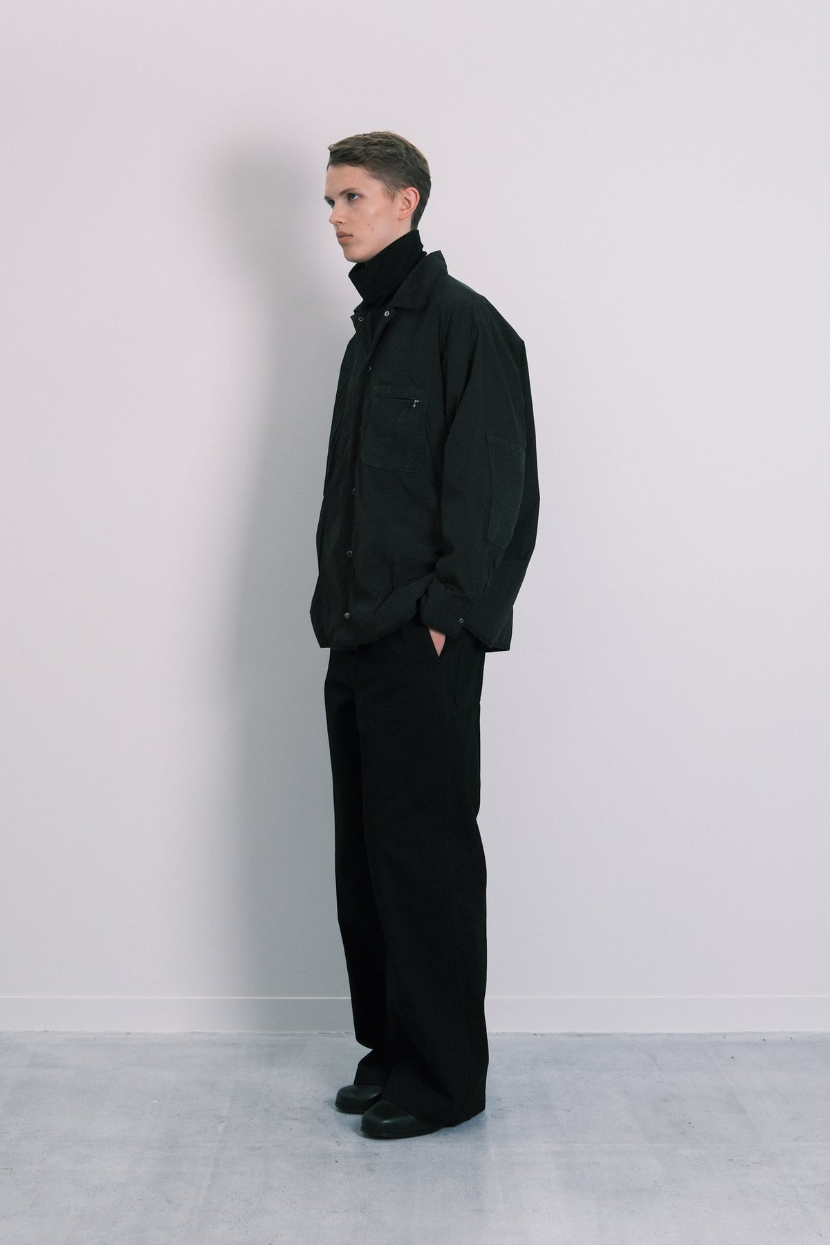 SHIRT JACKET - BLACK