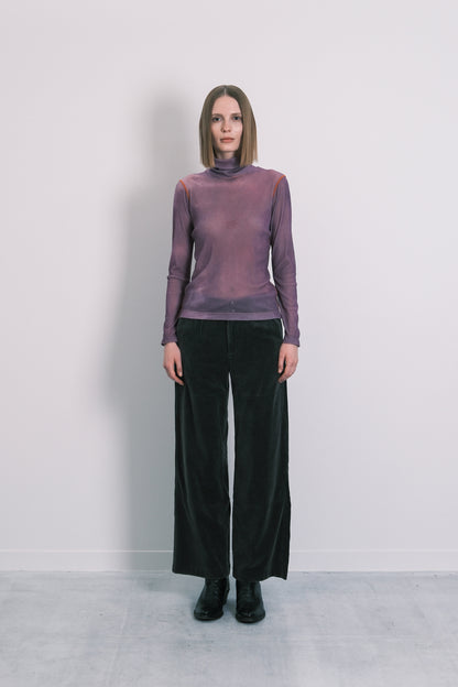 TURTLE NECK TEE - LAVENDER - TANAKA
