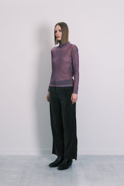 TURTLE NECK TEE - LAVENDER - TANAKA