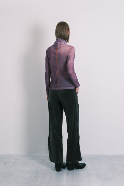 TURTLE NECK TEE - LAVENDER - TANAKA