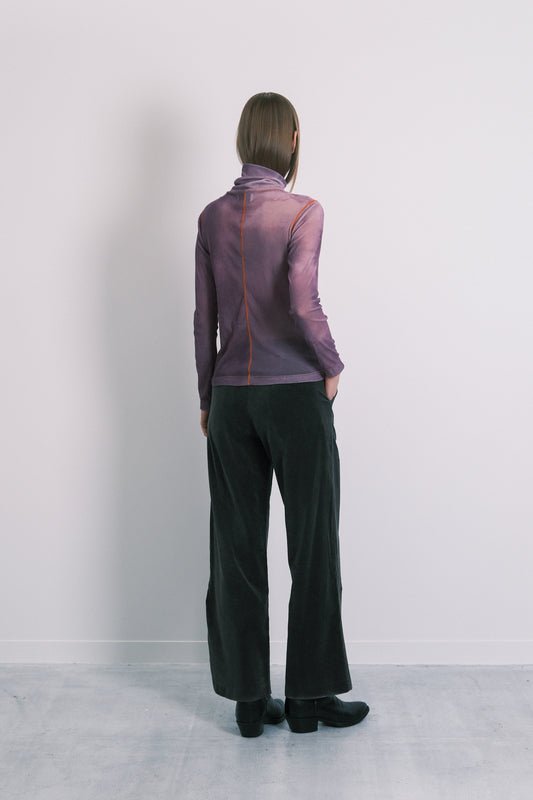 TURTLE NECK TEE - LAVENDER - TANAKA