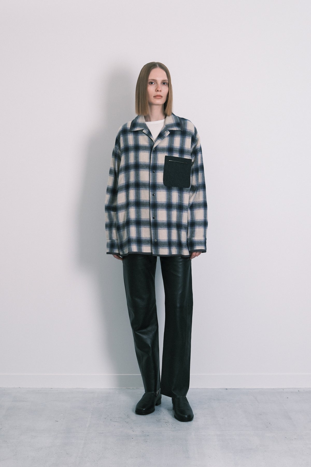 SHIRT JACKET - BLUE OMBRE