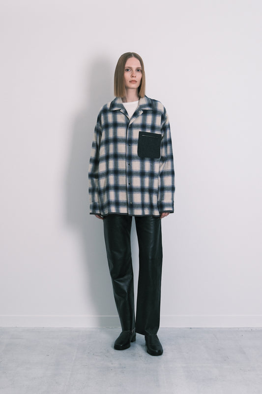 SHIRT JACKET - BLUE OMBRE