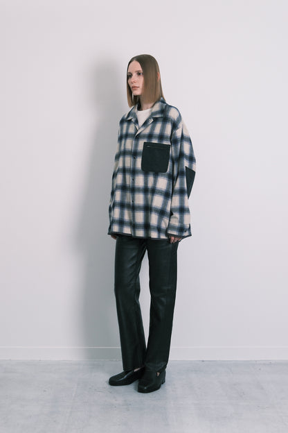 SHIRT JACKET - BLUE OMBRE