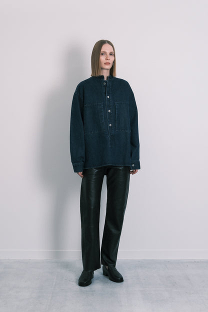 POPOVER WORK SHIRT - DARK BLUE