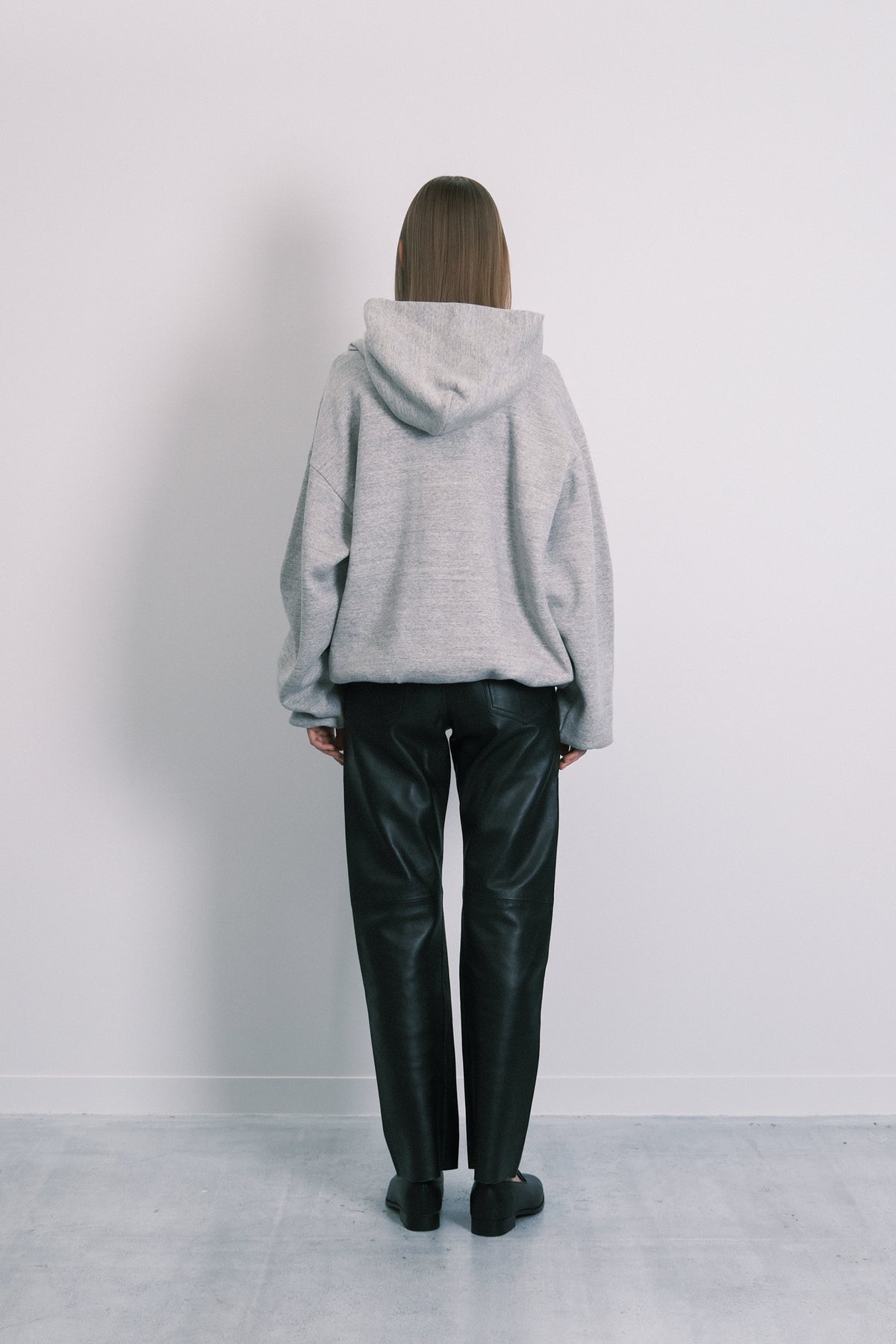THE SWEAT HOODIE - HEATHER GRAY(FLOWER) - TANAKA