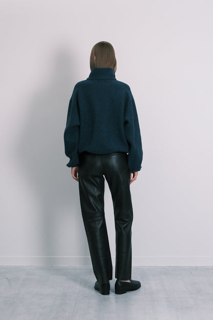 FLEECE PULLOVER - PEACOCK