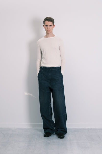 UTILITY JEAN TROUSERS - DARK BLUE