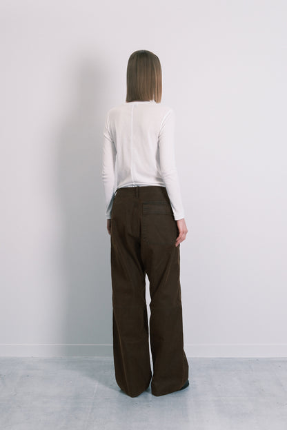 UTILITY JEAN TROUSERS - BROWN CANVAS