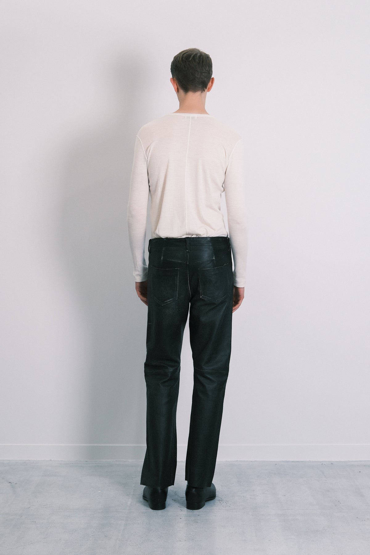 THE LEATHER TROUSERS - BLACK