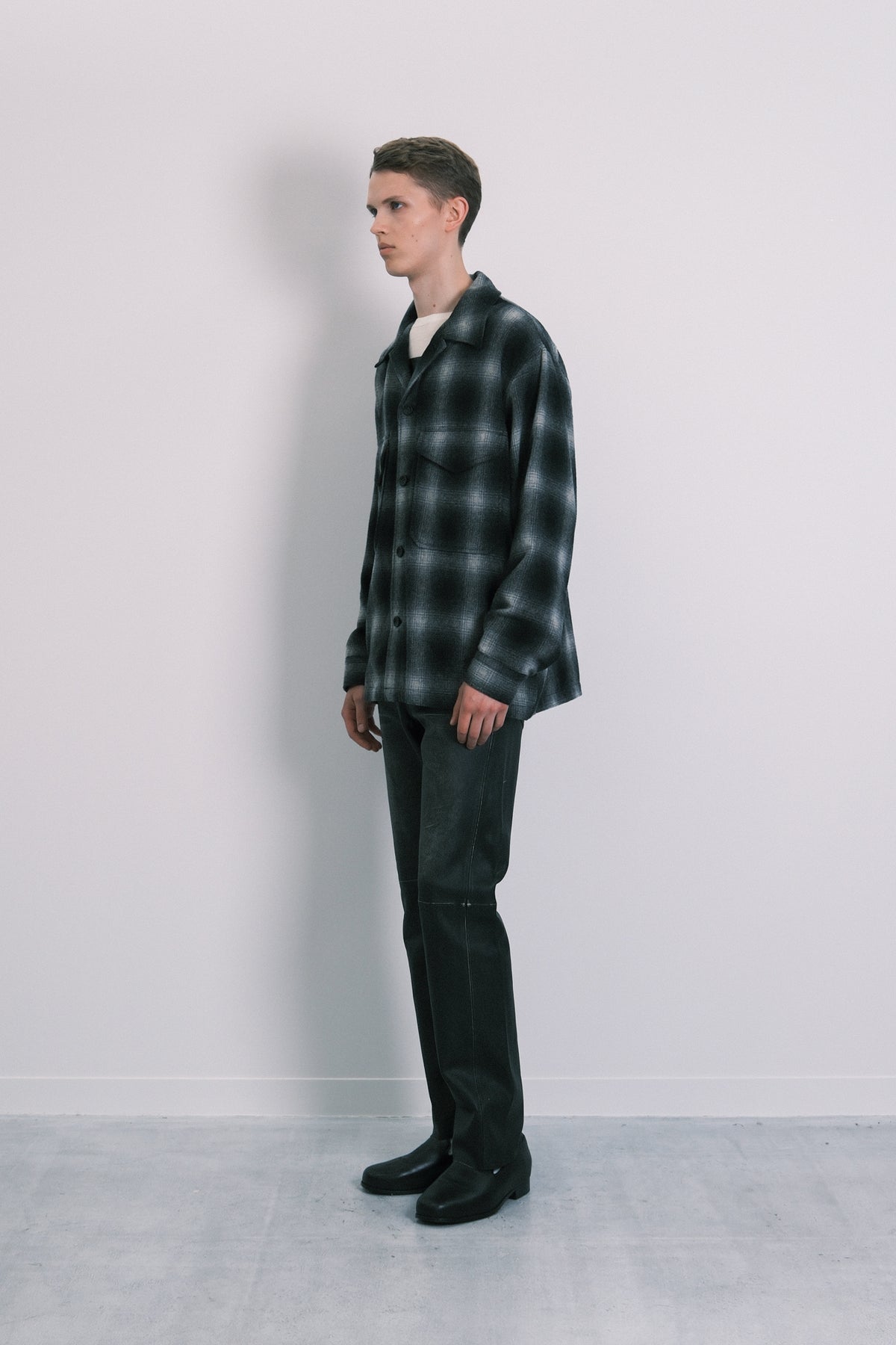 DOUBLE POCKET SHIRT - BLACK OMBRE