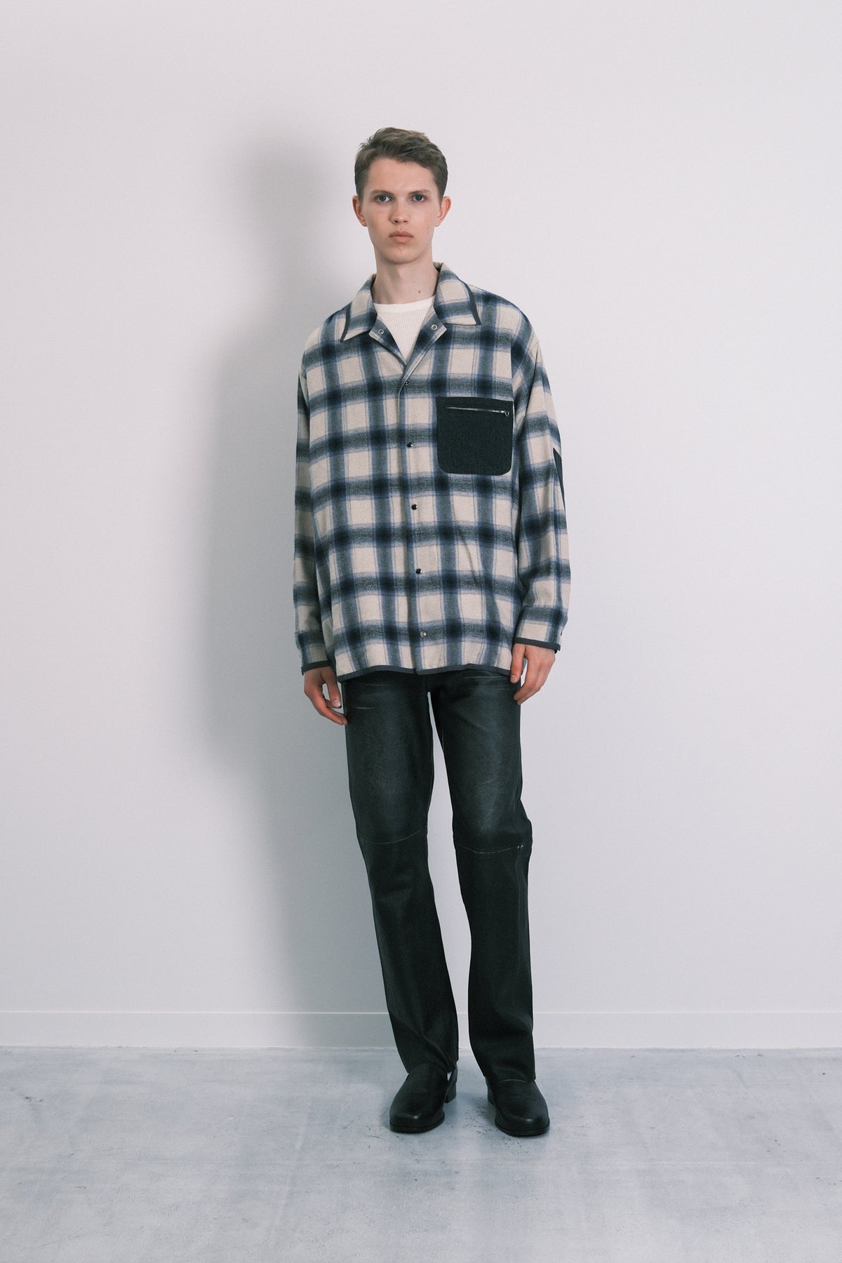SHIRT JACKET - BLUE OMBRE
