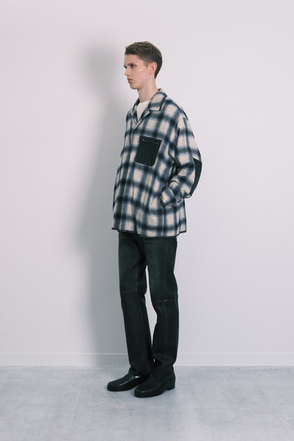 SHIRT JACKET - BLUE OMBRE