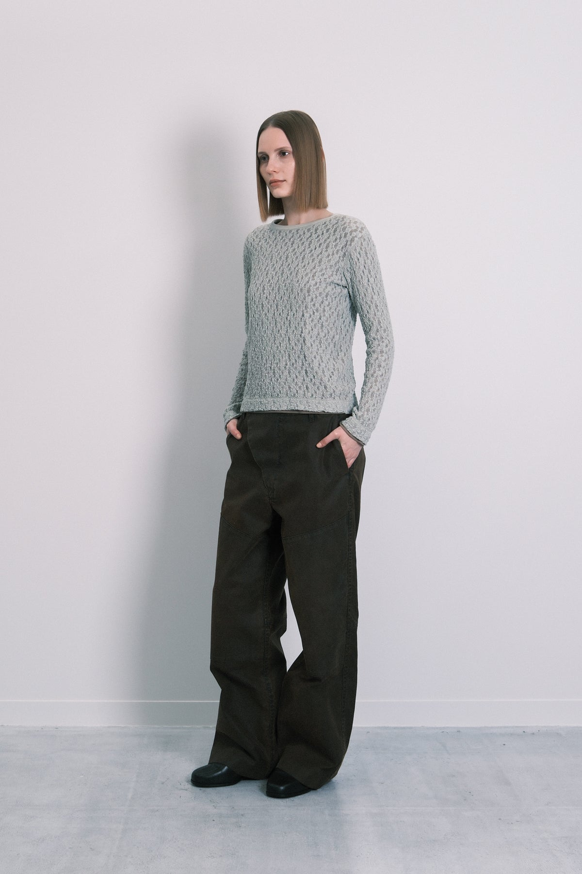 LONG SLEEVE TEE - SHEER MINT