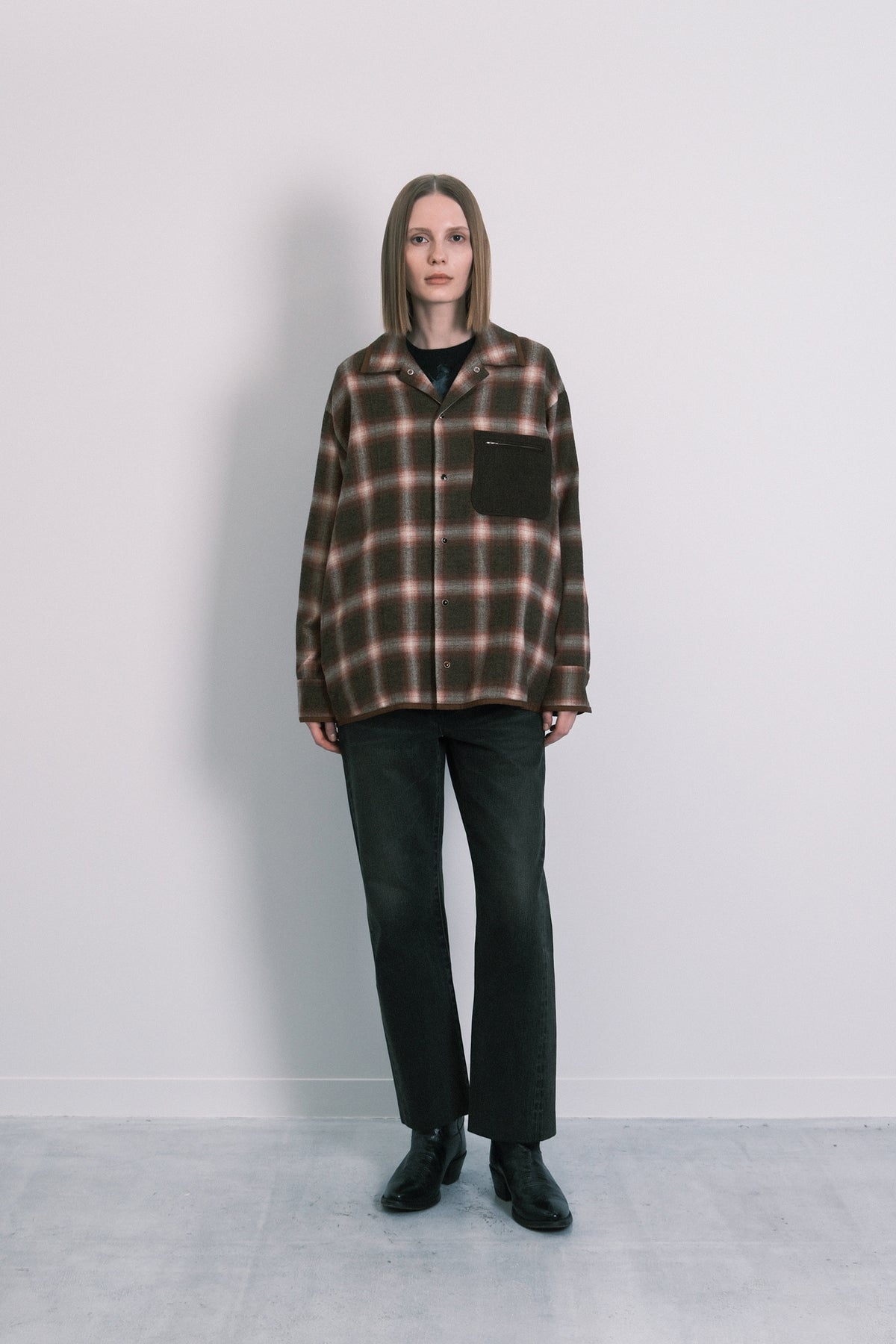 SHIRT JACKET - GREEN OMBRE