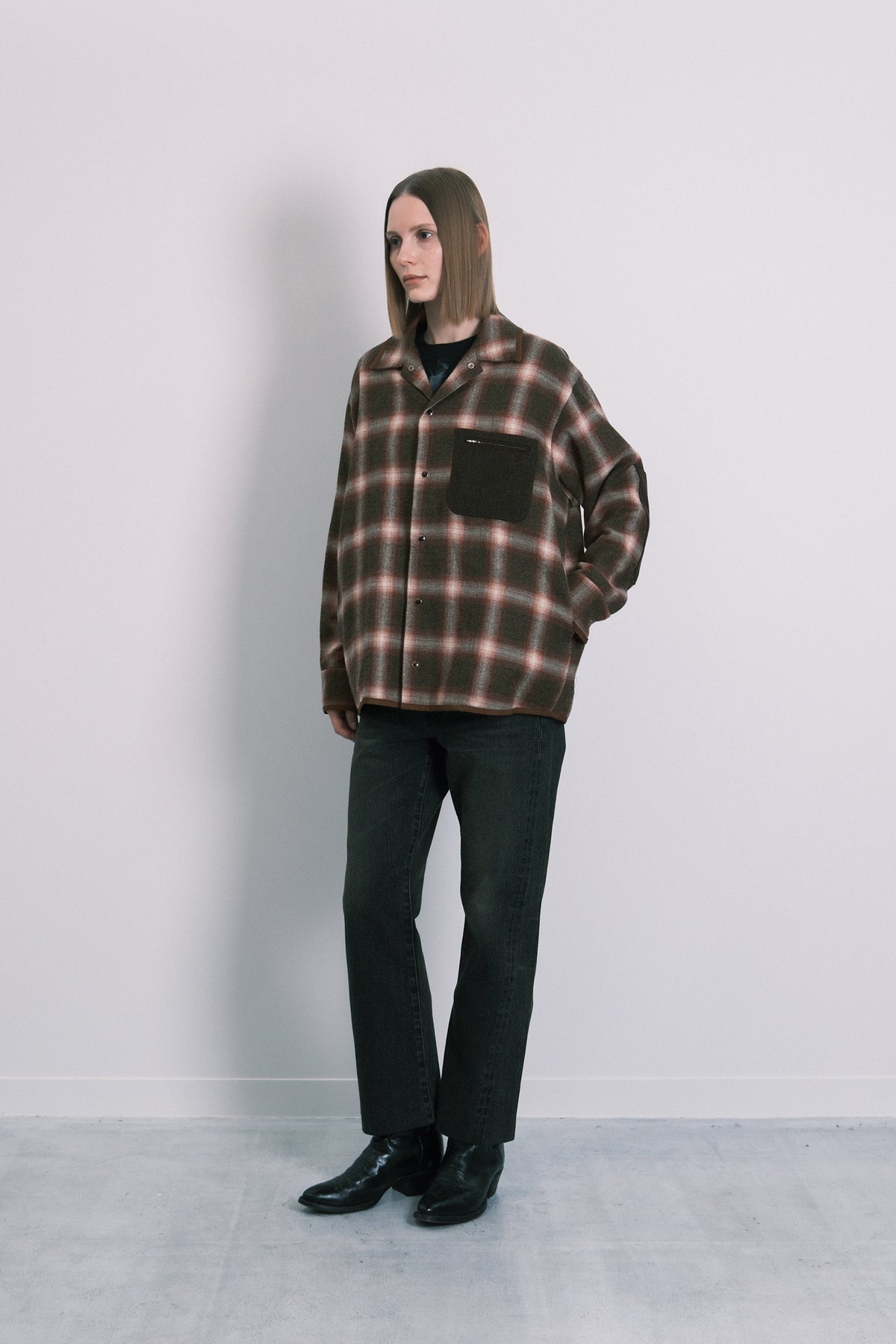 SHIRT JACKET - GREEN OMBRE