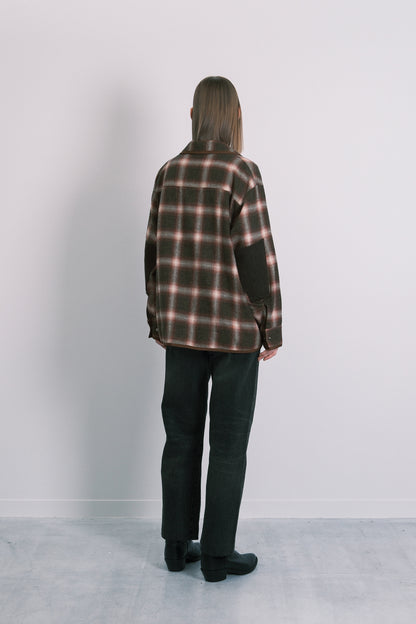 SHIRT JACKET - GREEN OMBRE