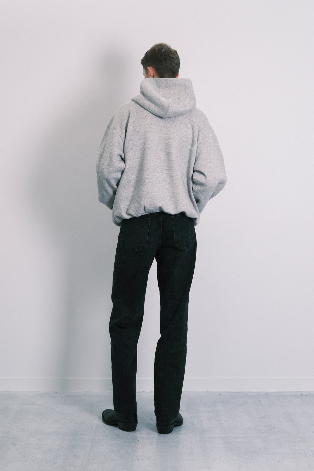 THE SWEAT HOODIE - HEATHER GRAY(FLOWER) - TANAKA