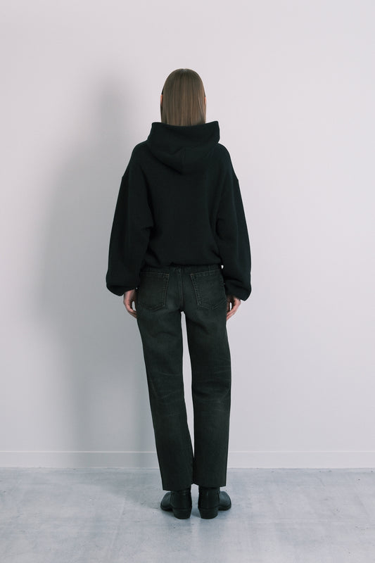 THE SWEAT HOODIE - BLACK(FLOWER) - TANAKA