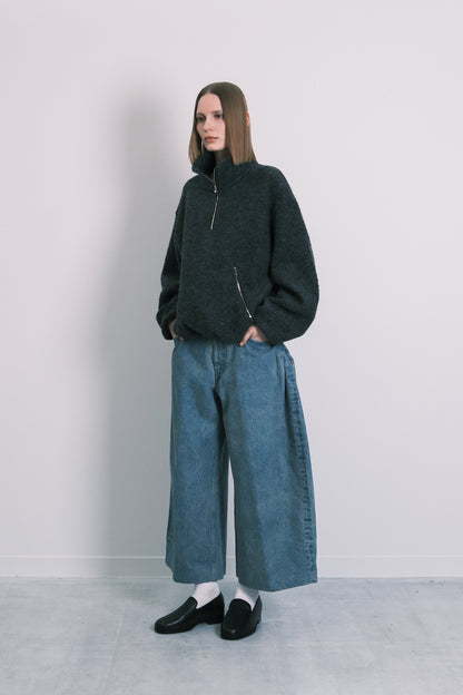 FLEECE PULLOVER - CHARCOAL