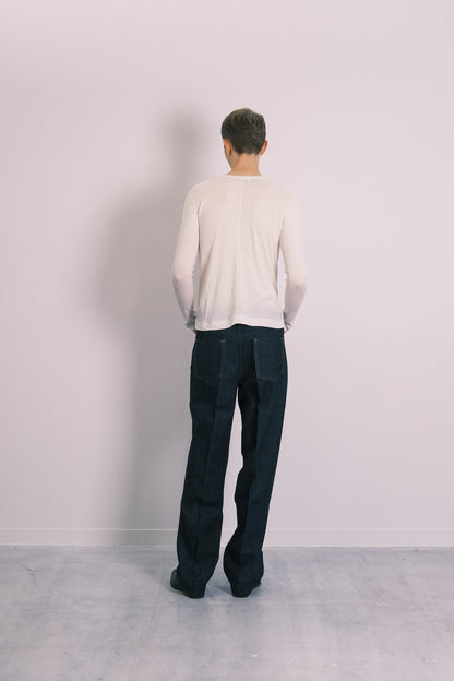 THE JEAN TROUSERS - RINSE BLUE - TANAKA