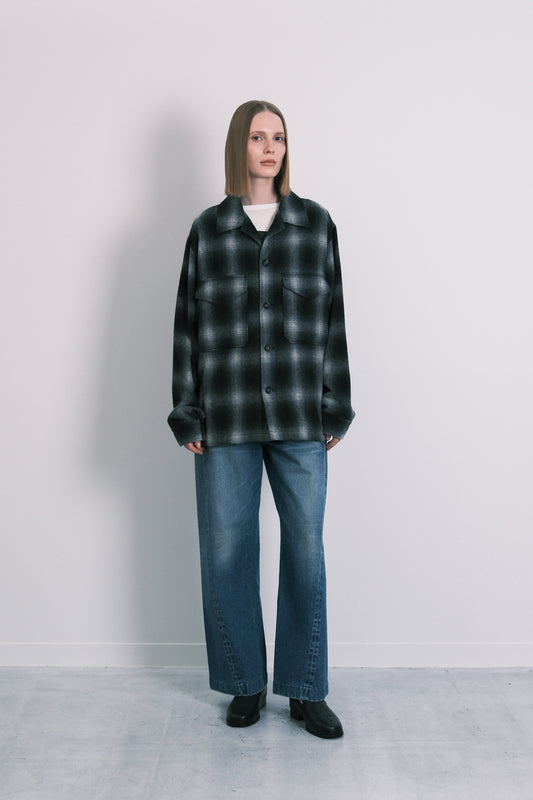 DOUBLE POCKET SHIRT - BLACK OMBRE