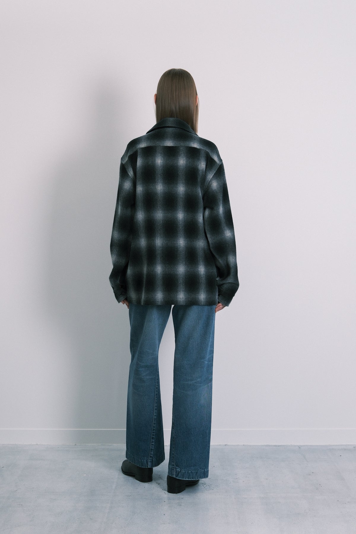 DOUBLE POCKET SHIRT - BLACK OMBRE