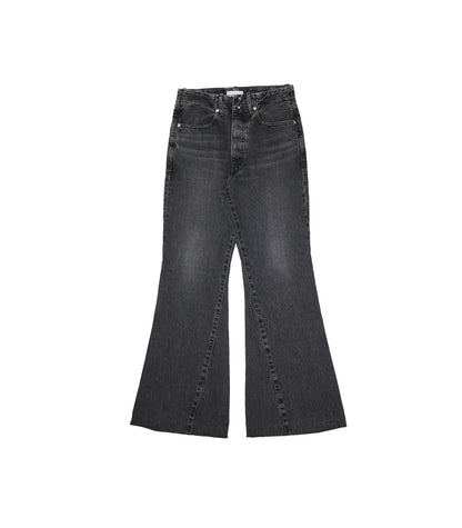 FLARE JEAN TROUSERS - GRAY - TANAKA