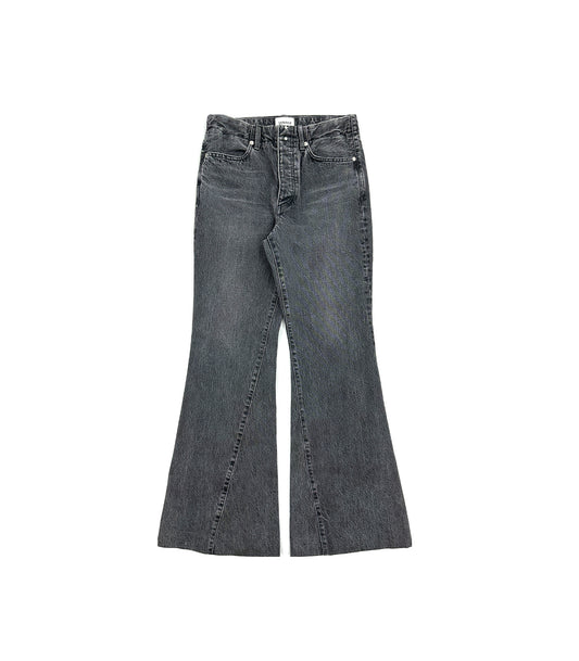 FLARE JEAN TROUSERS - GRAY