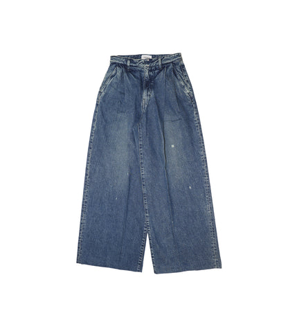 HAKAMA JEAN TROUSERS - GREEN BLUE - TANAKA